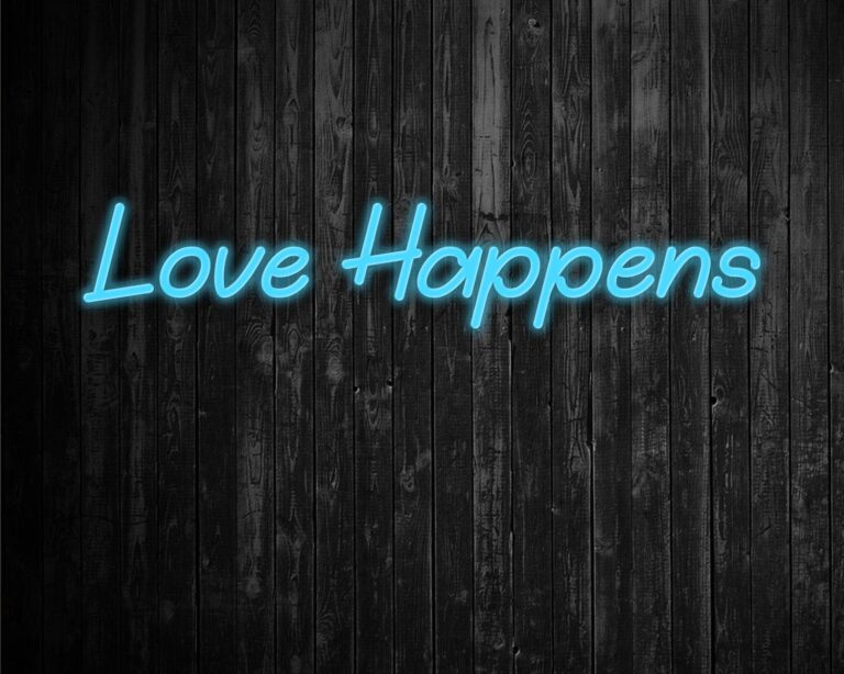 Love Happens Neon Sign