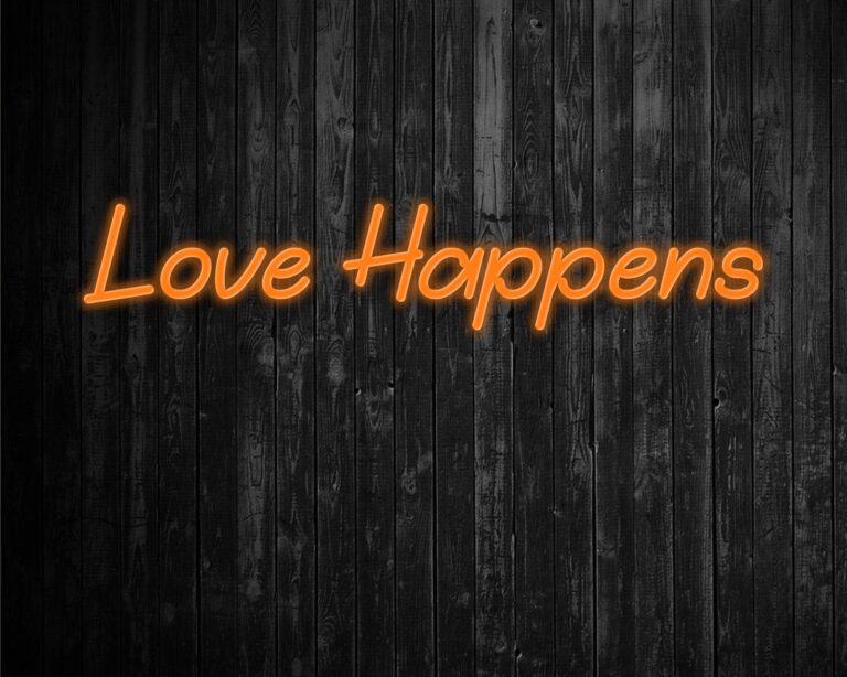 Love Happens Neon Sign