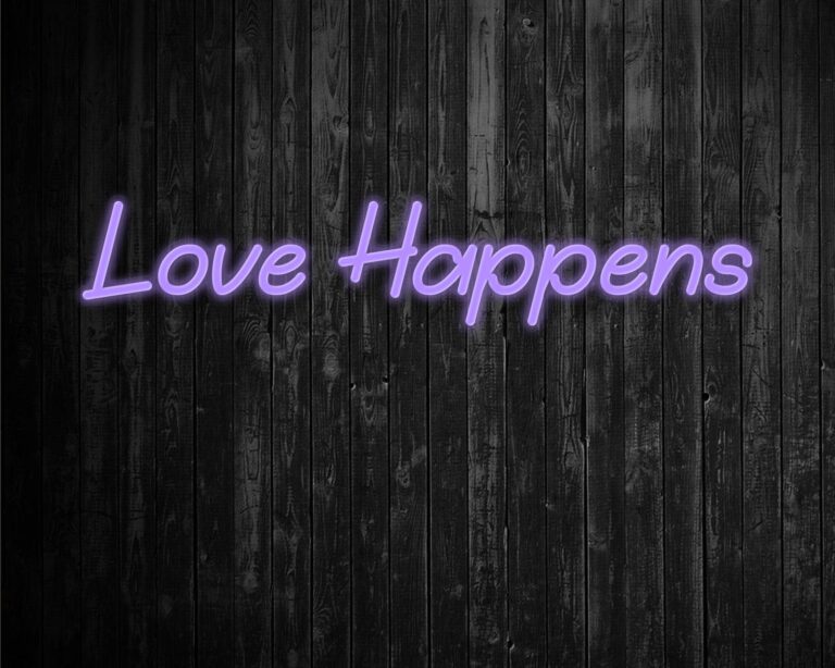 Love Happens Neon Sign