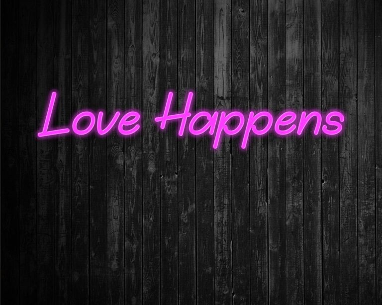 Love Happens Neon Sign