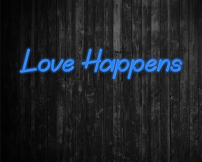 Love Happens Neon Sign