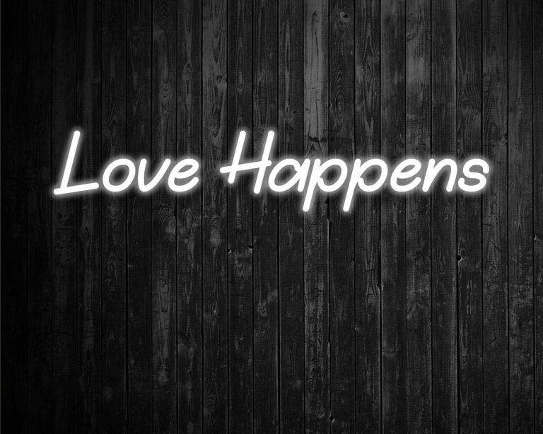 Love Happens Neon Sign