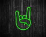 Rock On Emoji Neon Sign
