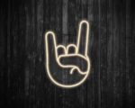 Rock On Emoji Neon Sign