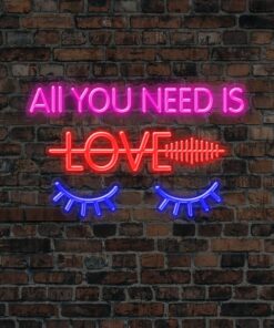All You Need Is Lashes Neon Sign