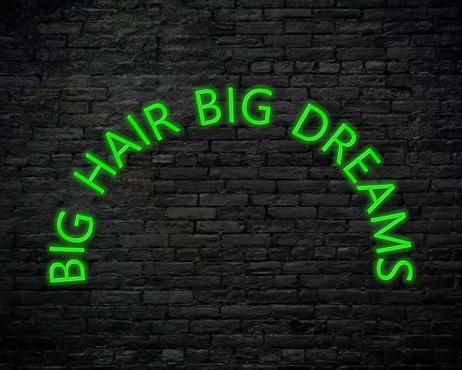 Big Hair Big Dreams Neon Sign - Image 5