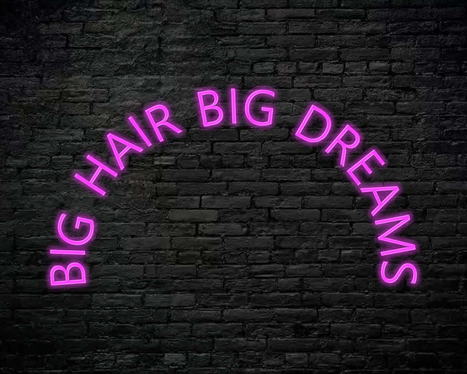 Big Hair Big Dreams Neon Sign - Image 8