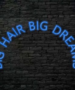 Big Hair Big Dreams Neon Sign