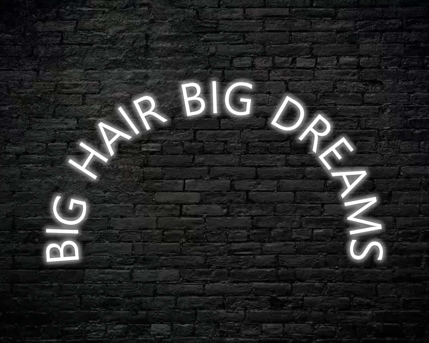 Big Hair Big Dreams Neon Sign - Image 3