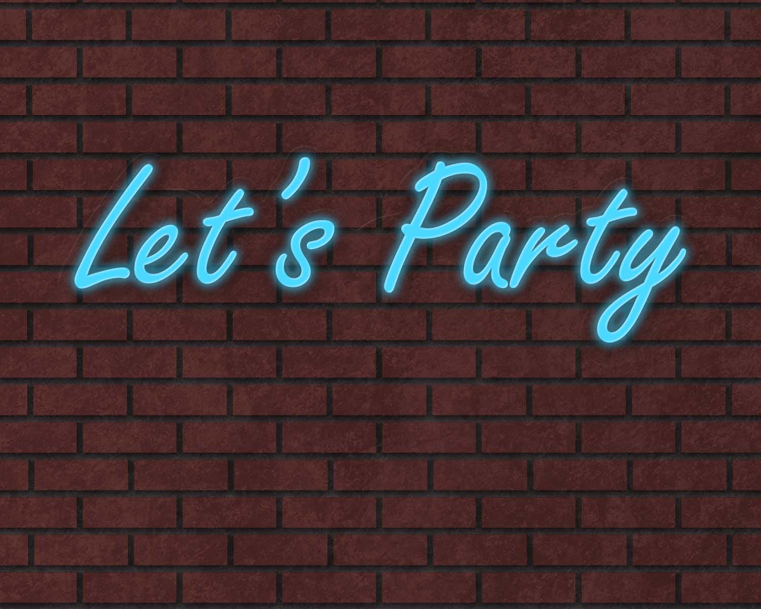 Lets Party Neon Sign - Image 2