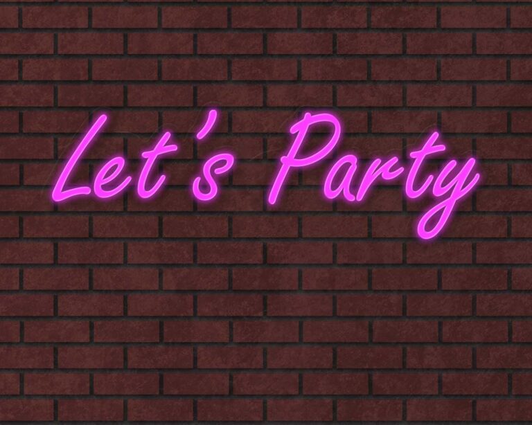 Lets Party Neon Sign
