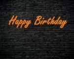 Happy Birthday Neon Sign