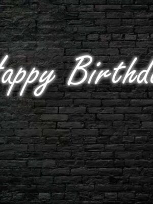 Happy Birthday Neon Sign