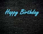 Happy Birthday Neon Sign