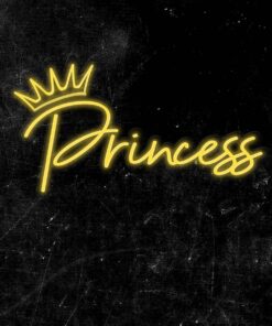 Alternative view of Princess Script Neon Sign