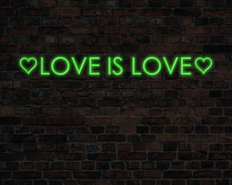 Love is Love Neon Sign