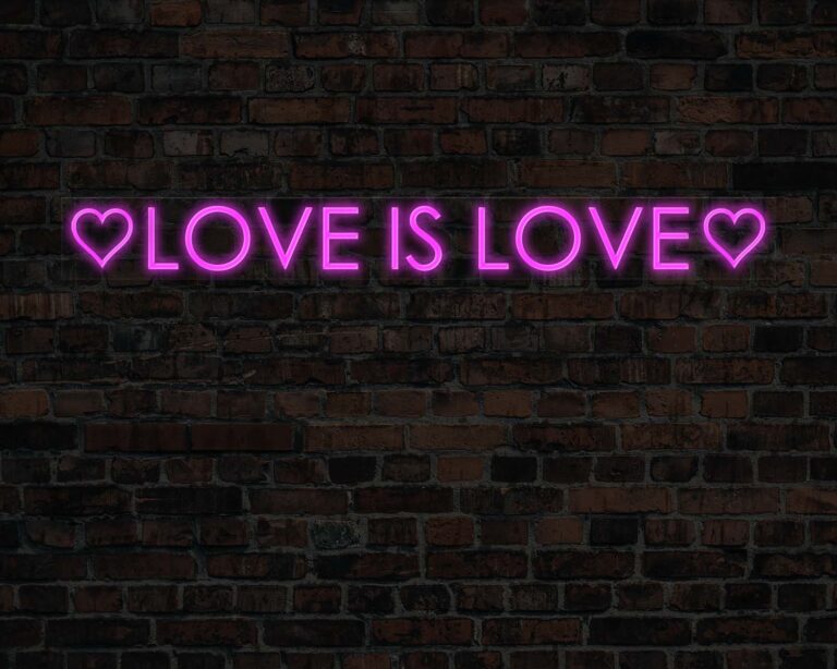 Love is Love Neon Sign