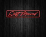 Just Married Neon Sign