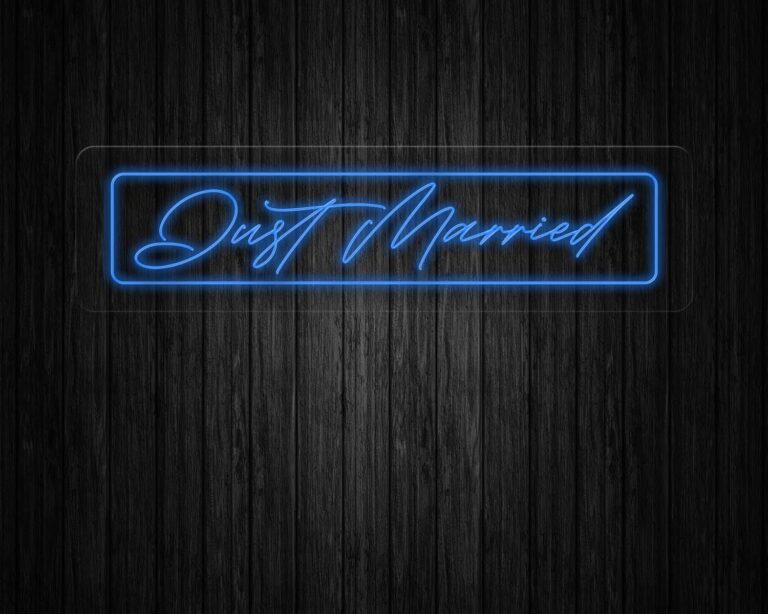 Just Married Neon Sign