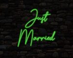 Just Married Neon Sign