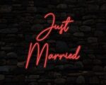 Just Married Neon Sign