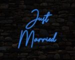 Just Married Neon Sign