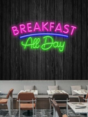 Breakfast All Day Neon Sign