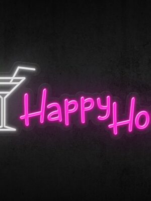 Happy Hour Neon Sign