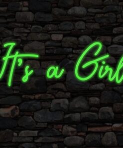 Alternative view of Its a Girl Neon Sign