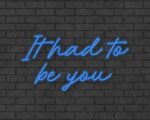 It had to be you Neon Sign