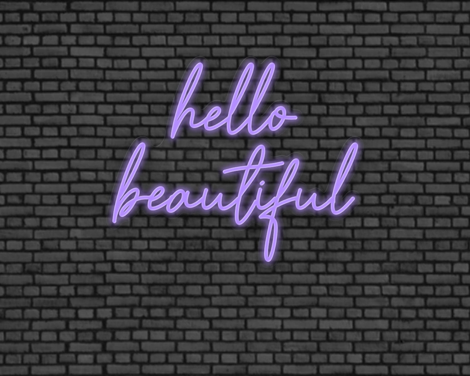 Hello Beautiful Neon Sign - Image 8