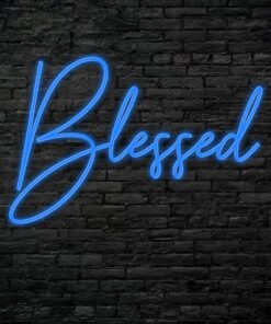 Alternative view of Blessed Neon Sign