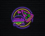 Burger & Pizza Neon Sign