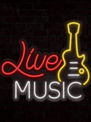 Live Music Neon Sign