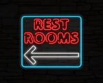 Rest Rooms Neon Sign