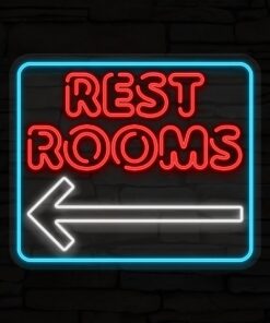 Rest Rooms Neon Sign