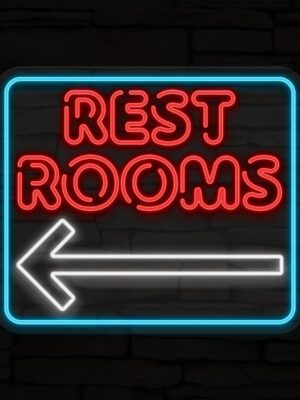 Rest Rooms Neon Sign
