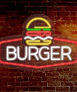 Alternative view of Burger Neon Sign