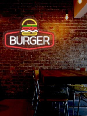 Burger Neon Sign