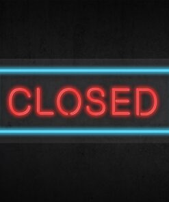 Closed Neon Sign