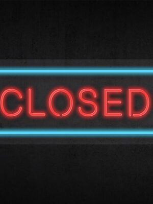 Closed Neon Sign