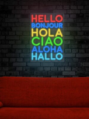 Greeting Neon Sign