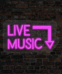 Live Music LED Neon Sign
