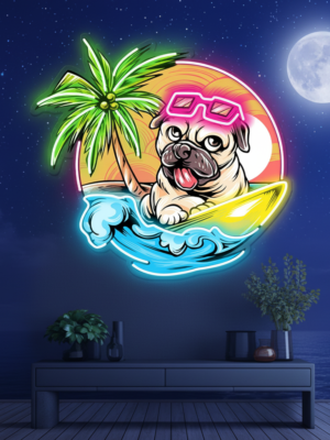 Pug Dog Led Neon Sign Wall Decor Art Neon Sign