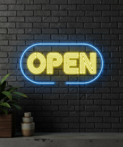 Custom Open Neon Sign for Shop Decor Wall Decor Art