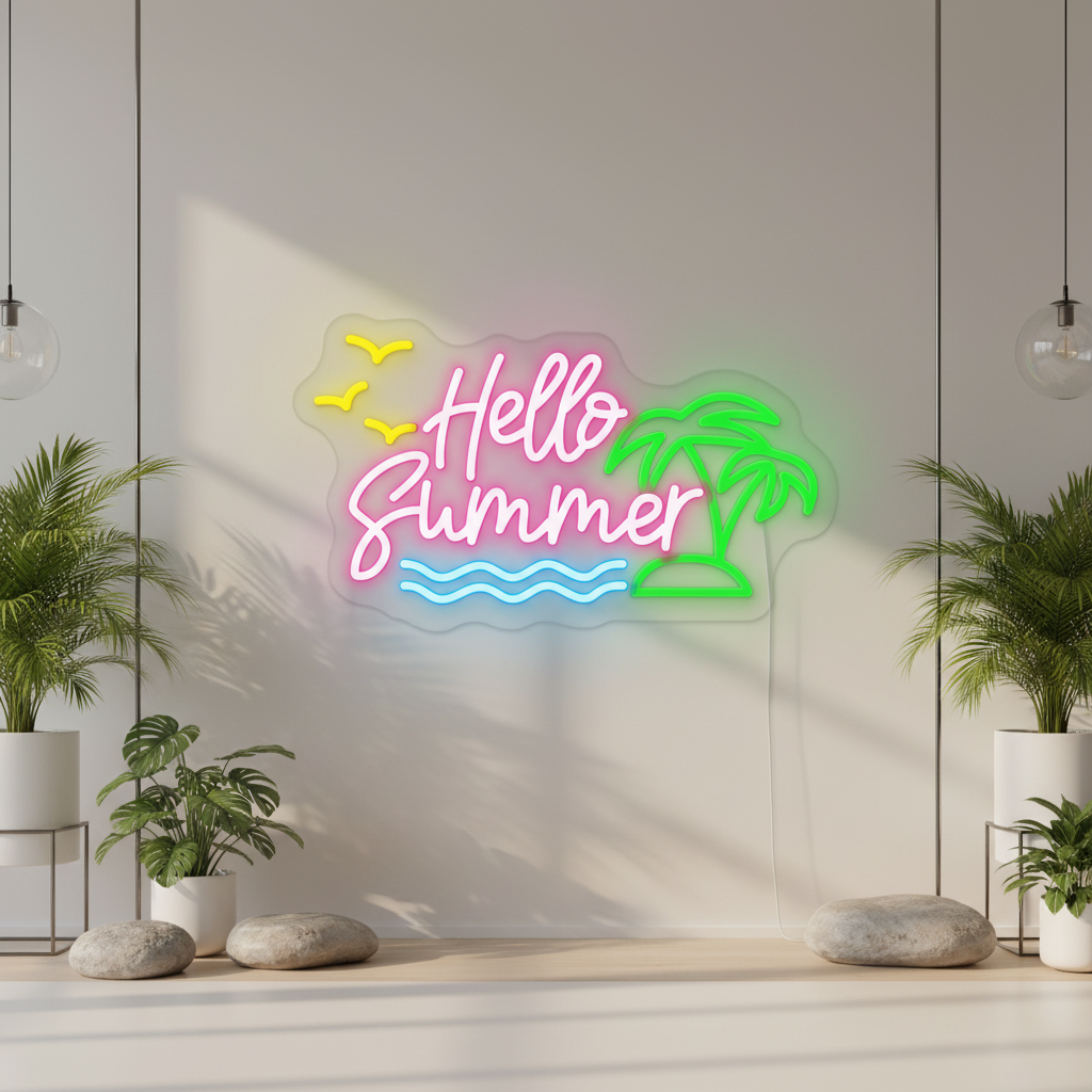 Hello Summer Led Neon Sign