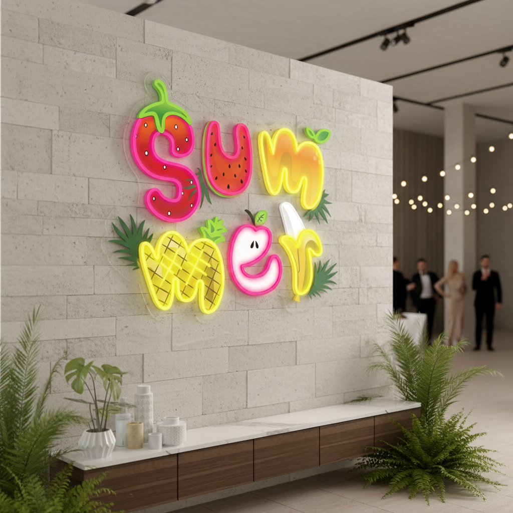 Summer Poster Artwork Led Neon Sign