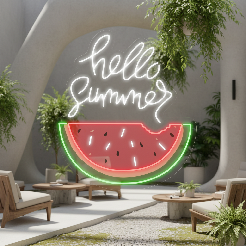 Hello Summer Artwork Neon Sign Wall Decor Sign