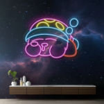 Sleeping Kirby Neon Sign for Girl Gifts Kids Room Decor
