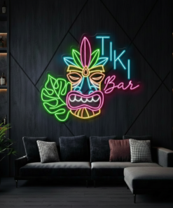 Tiki Bar Neon Sign Wall Decor Sign Art